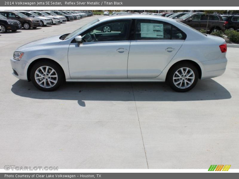 Reflex Silver Metallic / Titan Black 2014 Volkswagen Jetta SE Sedan