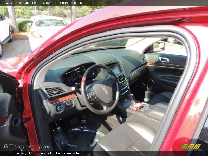 Ruby Red / Charcoal Black 2013 Lincoln MKT FWD
