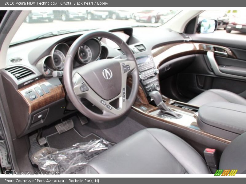 Crystal Black Pearl / Ebony 2010 Acura MDX Technology