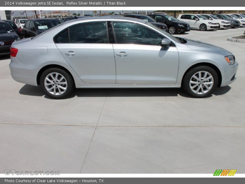 Reflex Silver Metallic / Titan Black 2014 Volkswagen Jetta SE Sedan