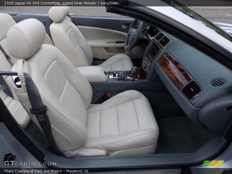 Liquid Silver Metallic / Ivory/Slate 2008 Jaguar XK XK8 Convertible