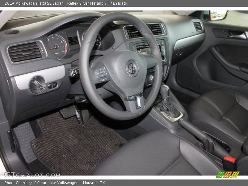Reflex Silver Metallic / Titan Black 2014 Volkswagen Jetta SE Sedan