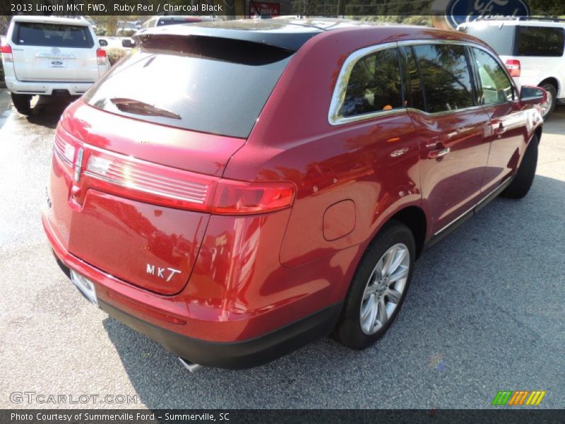 Ruby Red / Charcoal Black 2013 Lincoln MKT FWD