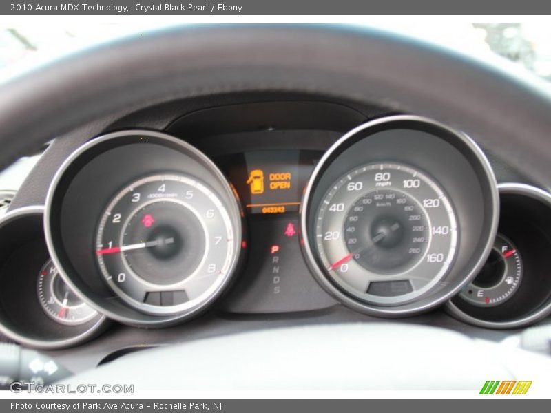 Crystal Black Pearl / Ebony 2010 Acura MDX Technology