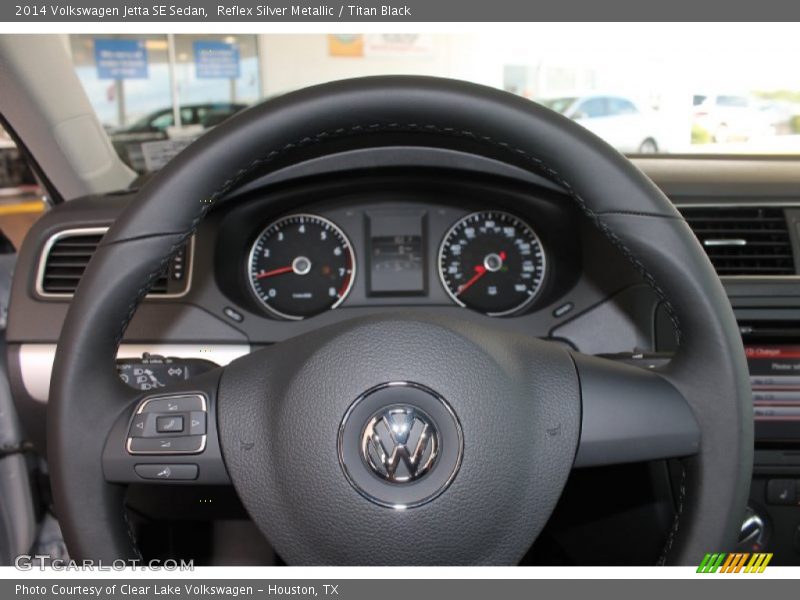 Reflex Silver Metallic / Titan Black 2014 Volkswagen Jetta SE Sedan