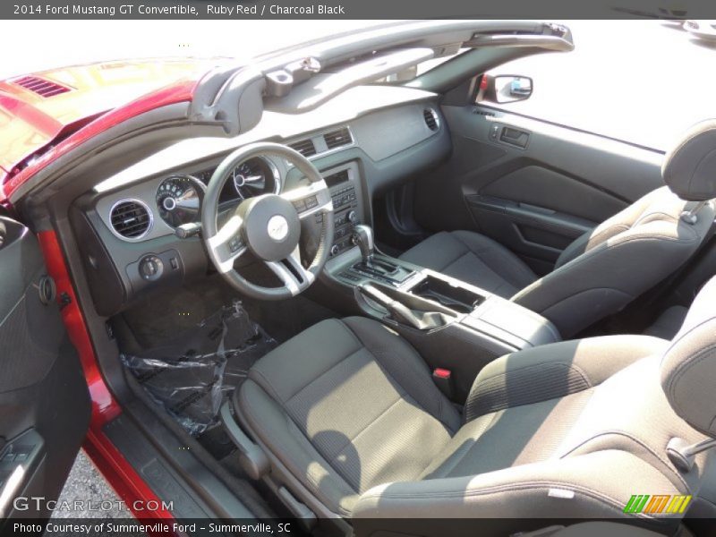 Charcoal Black Interior - 2014 Mustang GT Convertible 