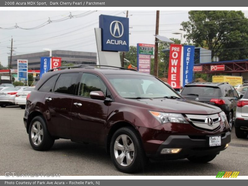 Dark Cherry Pearl / Parchment 2008 Acura MDX Sport