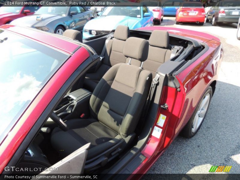 Ruby Red / Charcoal Black 2014 Ford Mustang GT Convertible