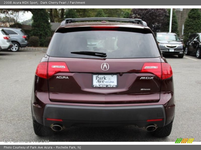 Dark Cherry Pearl / Parchment 2008 Acura MDX Sport