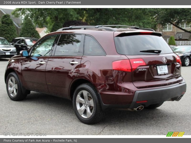 Dark Cherry Pearl / Parchment 2008 Acura MDX Sport