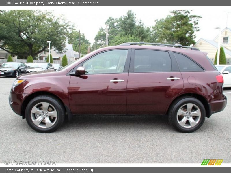 Dark Cherry Pearl / Parchment 2008 Acura MDX Sport
