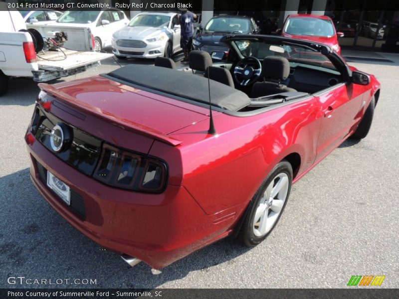 Ruby Red / Charcoal Black 2014 Ford Mustang GT Convertible
