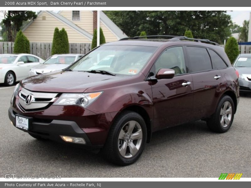 Dark Cherry Pearl / Parchment 2008 Acura MDX Sport