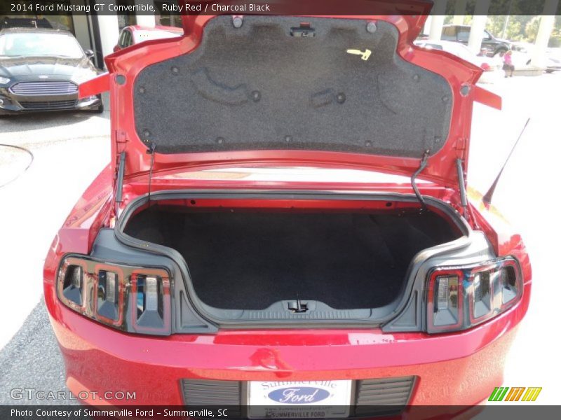 Ruby Red / Charcoal Black 2014 Ford Mustang GT Convertible