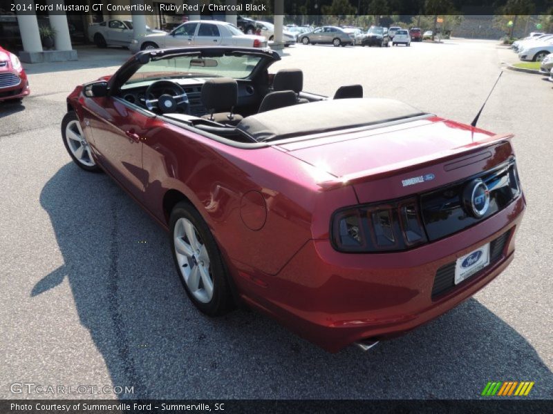 Ruby Red / Charcoal Black 2014 Ford Mustang GT Convertible