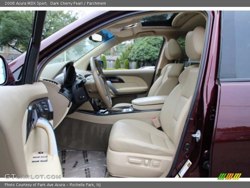 Dark Cherry Pearl / Parchment 2008 Acura MDX Sport