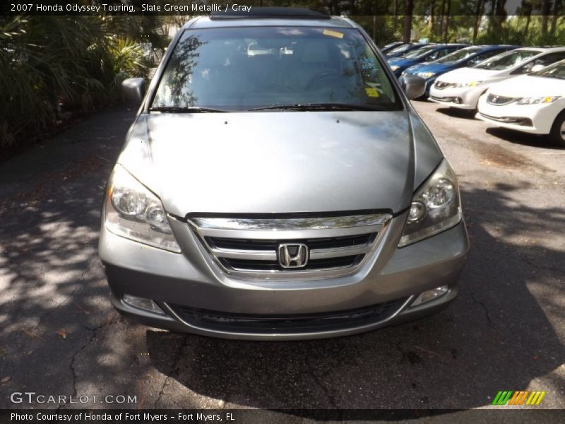 Slate Green Metallic / Gray 2007 Honda Odyssey Touring