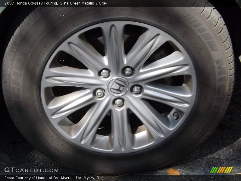 Slate Green Metallic / Gray 2007 Honda Odyssey Touring