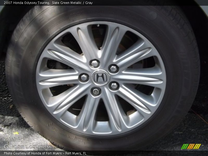 Slate Green Metallic / Gray 2007 Honda Odyssey Touring
