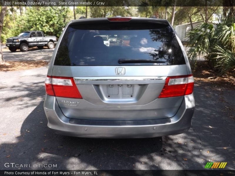 Slate Green Metallic / Gray 2007 Honda Odyssey Touring