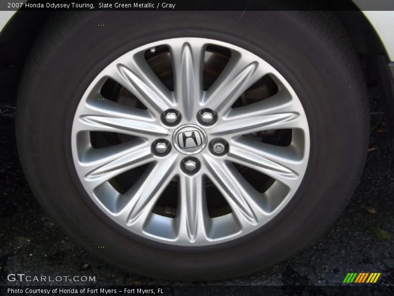 Slate Green Metallic / Gray 2007 Honda Odyssey Touring