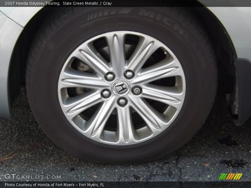 Slate Green Metallic / Gray 2007 Honda Odyssey Touring