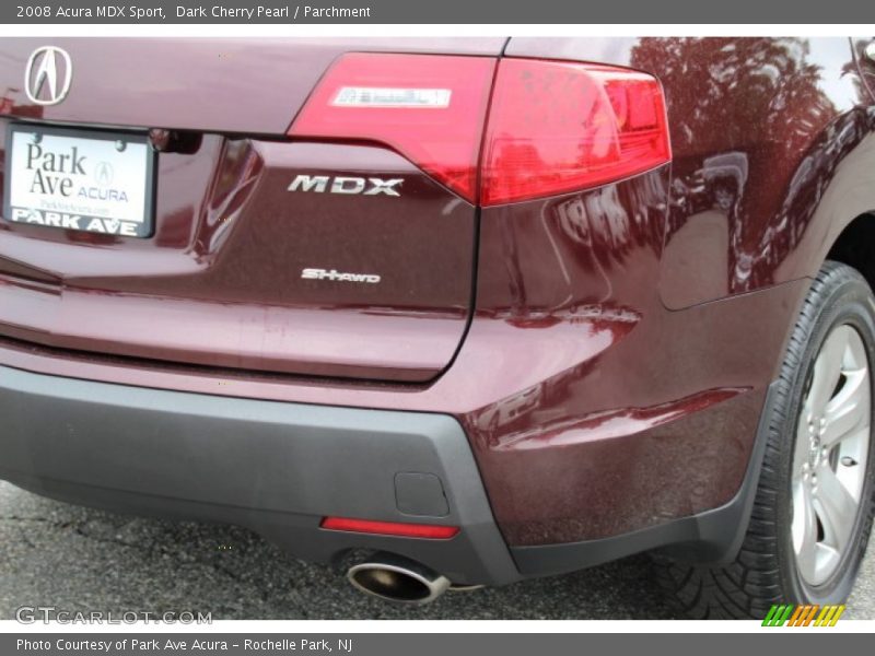 Dark Cherry Pearl / Parchment 2008 Acura MDX Sport