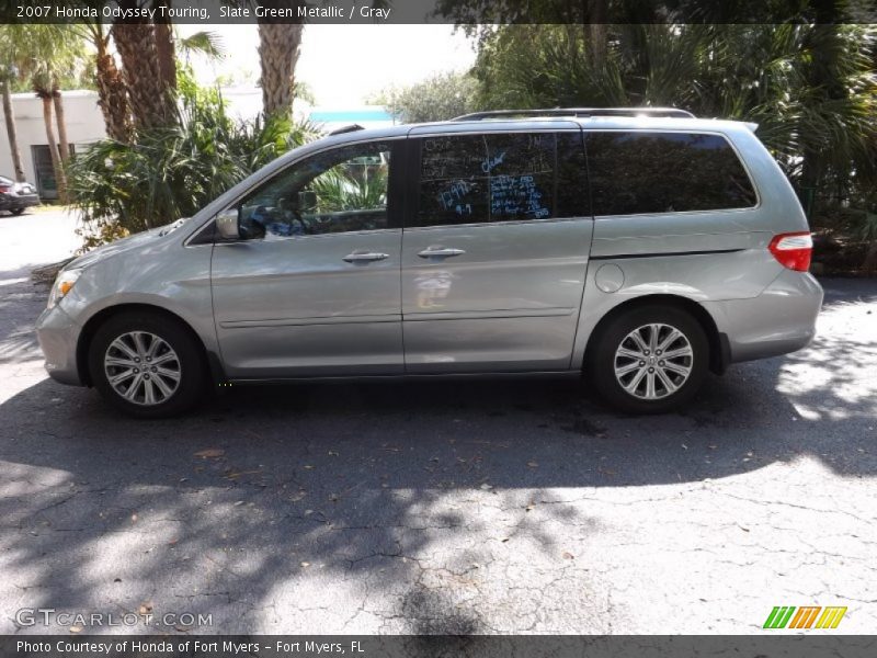 Slate Green Metallic / Gray 2007 Honda Odyssey Touring