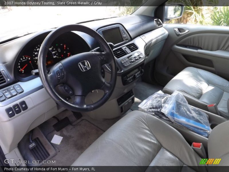 Slate Green Metallic / Gray 2007 Honda Odyssey Touring