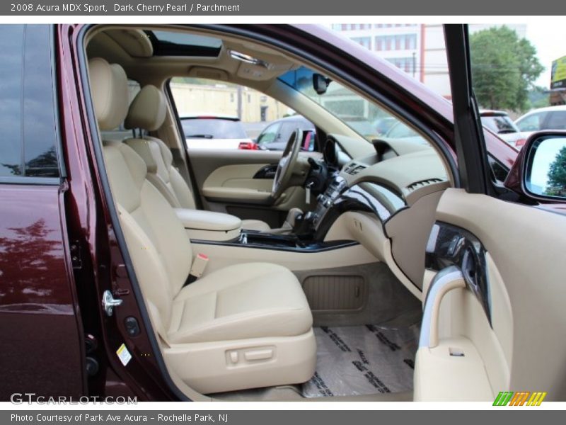 Dark Cherry Pearl / Parchment 2008 Acura MDX Sport