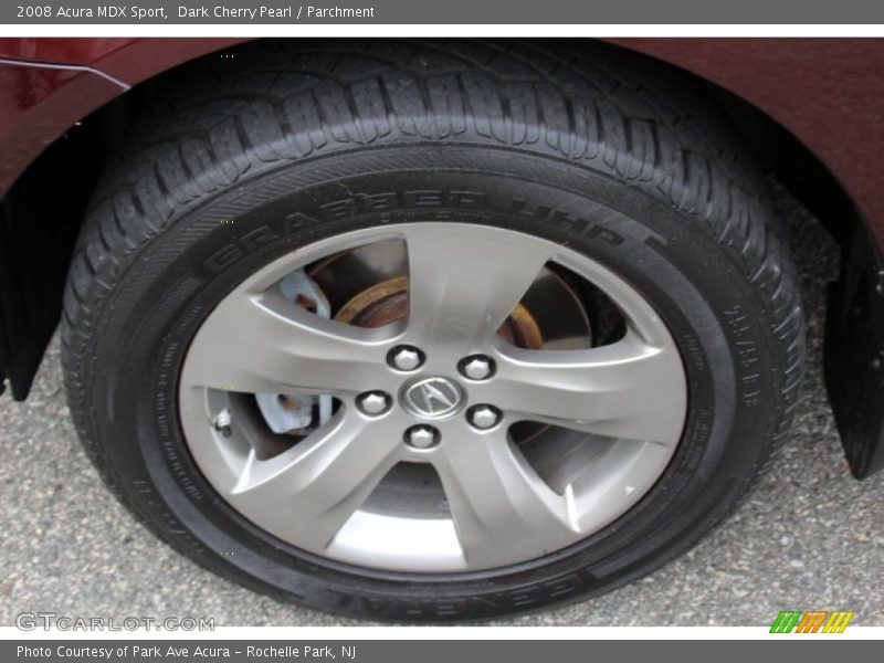 Dark Cherry Pearl / Parchment 2008 Acura MDX Sport