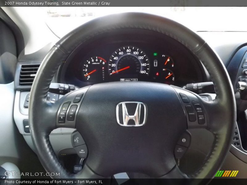Slate Green Metallic / Gray 2007 Honda Odyssey Touring