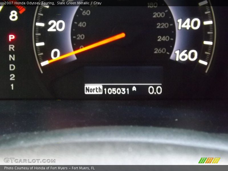 Slate Green Metallic / Gray 2007 Honda Odyssey Touring