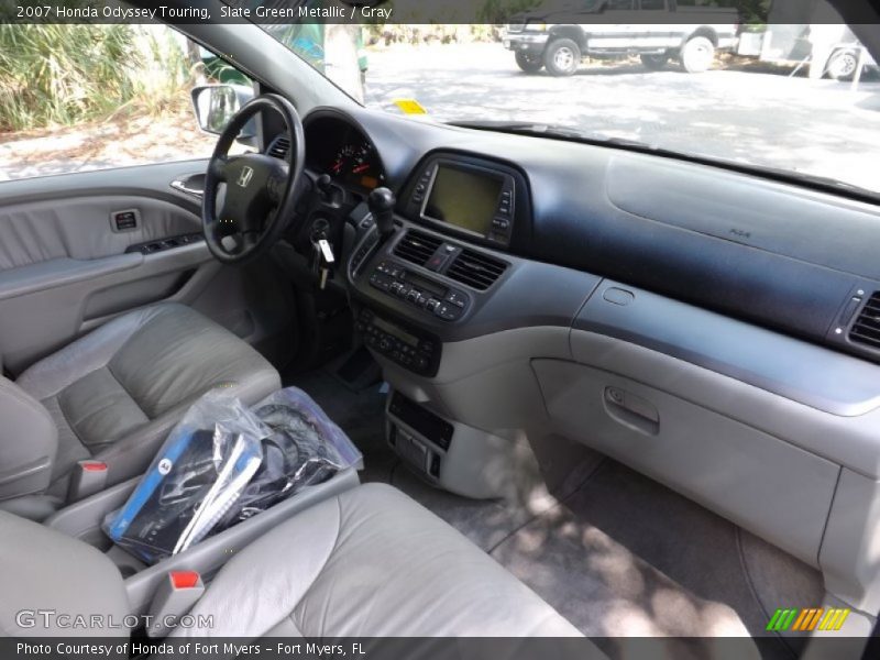 Slate Green Metallic / Gray 2007 Honda Odyssey Touring