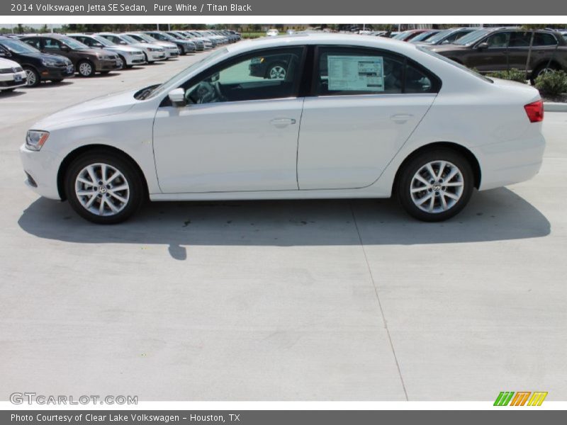 Pure White / Titan Black 2014 Volkswagen Jetta SE Sedan