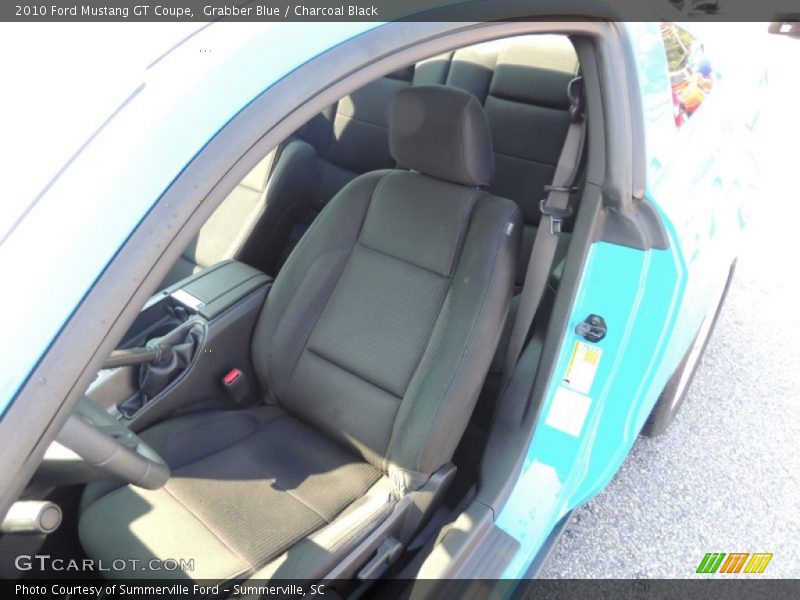 Grabber Blue / Charcoal Black 2010 Ford Mustang GT Coupe