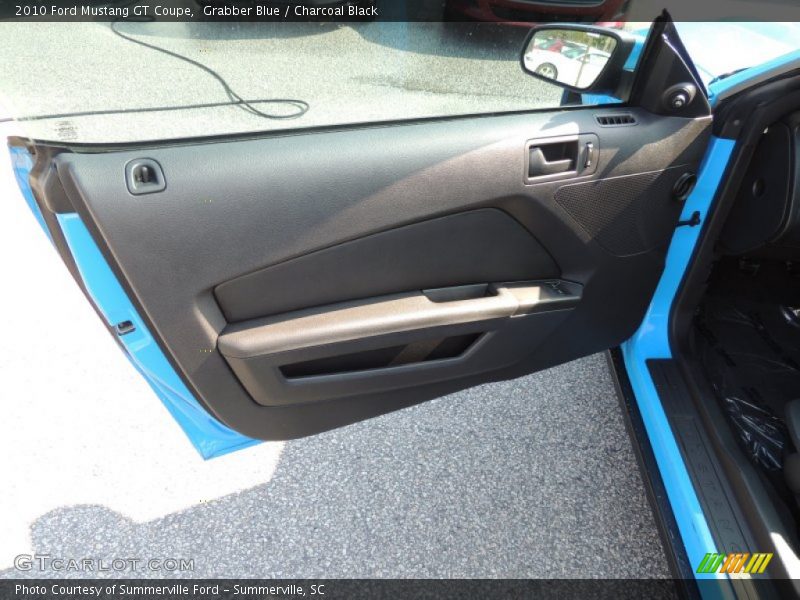 Grabber Blue / Charcoal Black 2010 Ford Mustang GT Coupe
