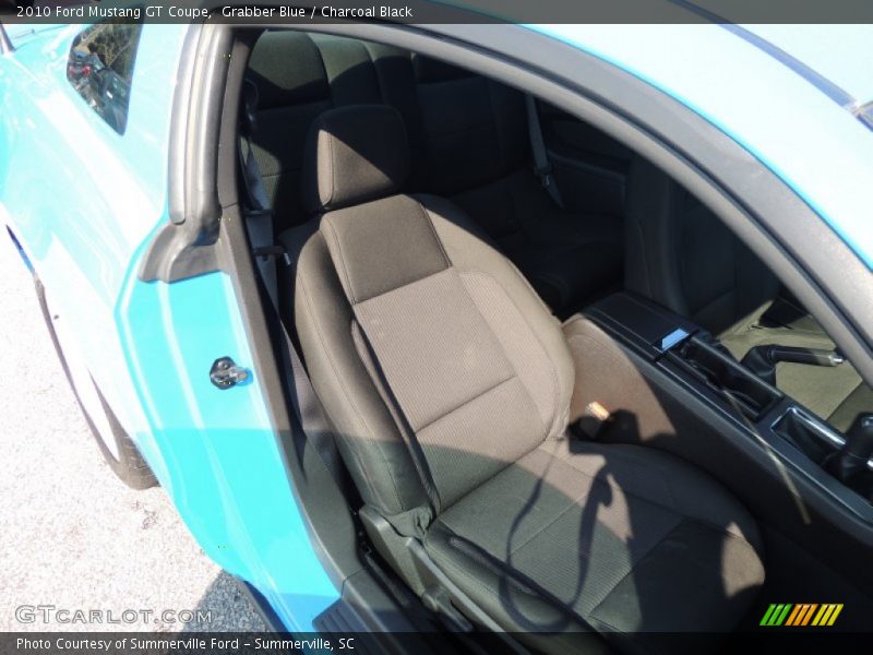 Grabber Blue / Charcoal Black 2010 Ford Mustang GT Coupe