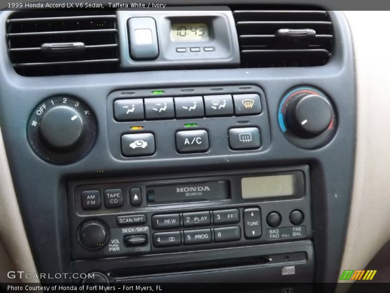 Controls of 1999 Accord LX V6 Sedan