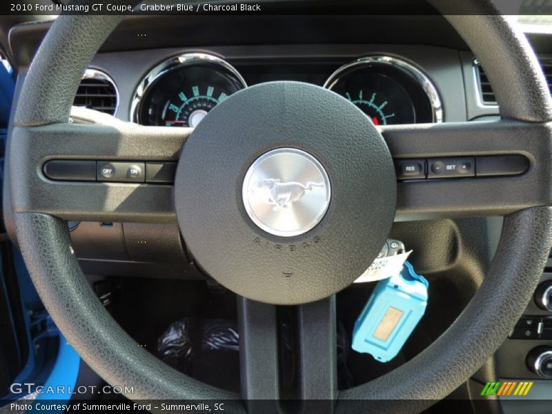 Grabber Blue / Charcoal Black 2010 Ford Mustang GT Coupe