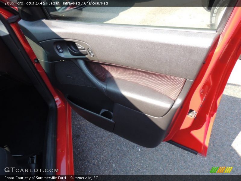 Infra-Red / Charcoal/Red 2006 Ford Focus ZX4 ST Sedan