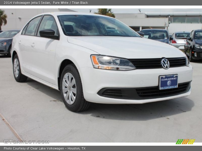 Pure White / Titan Black 2014 Volkswagen Jetta S Sedan
