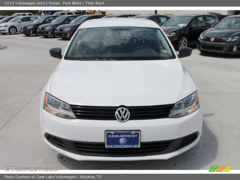 Pure White / Titan Black 2014 Volkswagen Jetta S Sedan