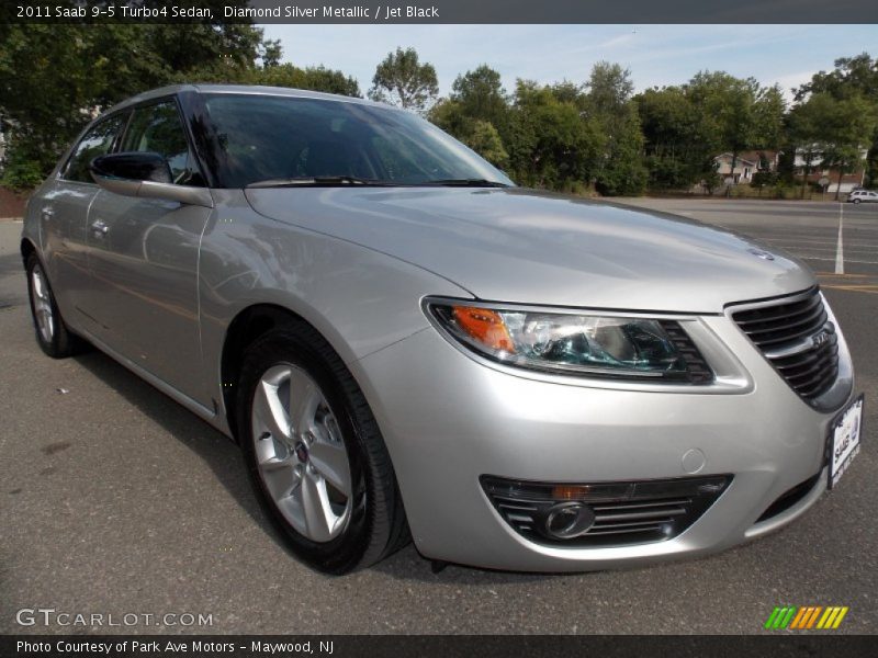 Diamond Silver Metallic / Jet Black 2011 Saab 9-5 Turbo4 Sedan