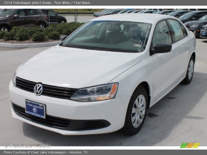 Pure White / Titan Black 2014 Volkswagen Jetta S Sedan