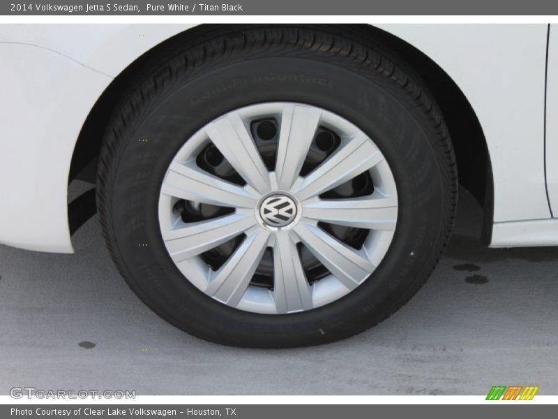 Pure White / Titan Black 2014 Volkswagen Jetta S Sedan
