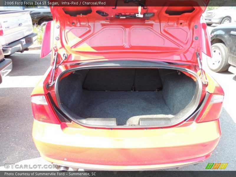 Infra-Red / Charcoal/Red 2006 Ford Focus ZX4 ST Sedan