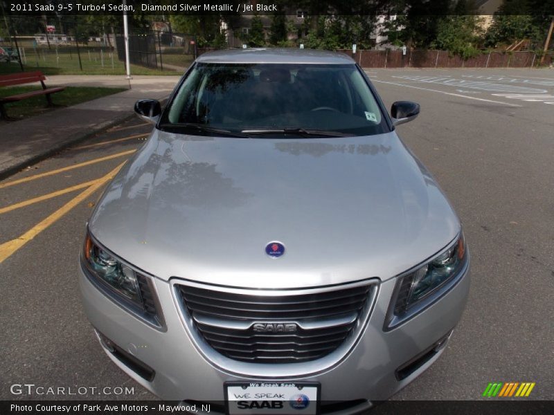 Diamond Silver Metallic / Jet Black 2011 Saab 9-5 Turbo4 Sedan