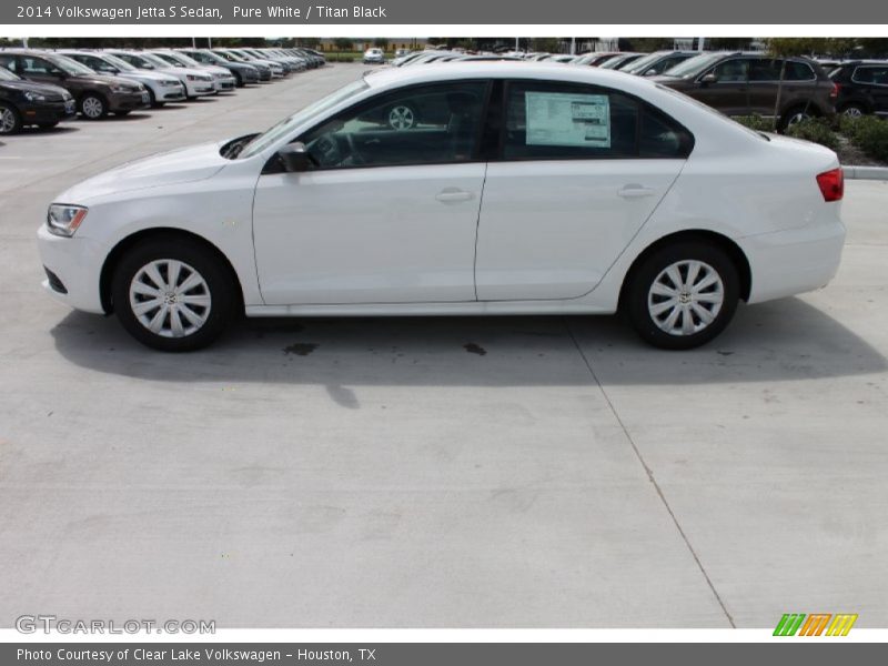 Pure White / Titan Black 2014 Volkswagen Jetta S Sedan