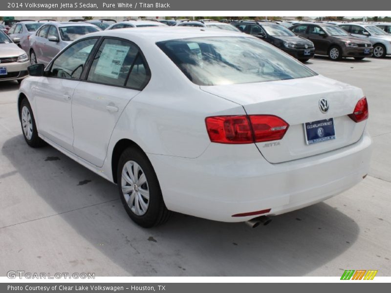 Pure White / Titan Black 2014 Volkswagen Jetta S Sedan